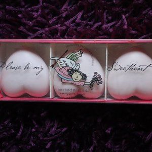 Valentine's day heart shaped soaps